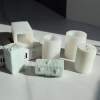 3D Bee Honeycomb Candle Moulds Bienenstock Silikon form für hausgemachte Bienenwachs Candle Soap Candle Moulds Silikon kautschuk