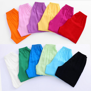Pantalon lanterne en coton et soie unisexe, grande taille, pour Tai Chi, exercices matinaux, danse, tissu extensible - Product Image 2