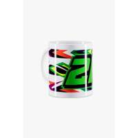 Fabricant OEM VR46 Riders Academy 21 Morbidelli Blanc Style Sportif 100% Céramique Tasses à Café Personnalisables Réutilisables Portables