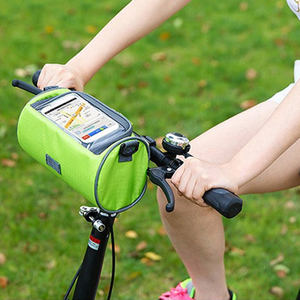 Sac de <span class=keywords><strong>selle</strong></span> étanche à tube sur cadre pour vélo avec support de téléphone à écran tactile accessoire de pochette de cyclisme - Product Image 2