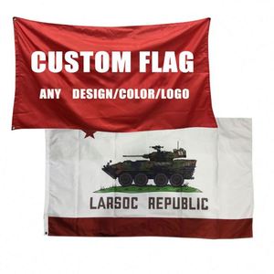 Advertising Promotional Flags Banners Custom Country Flag Pennant 3X5Ft Logo Print Polyester Custom Making Flags Grommets Sleeve - Product Image 1