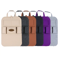 Organiseurs de siège de voiture en feutre en gros de Chine 55*40cm, sac de rangement suspendu en feutre pour vente directe d'usine, accessoire automobile