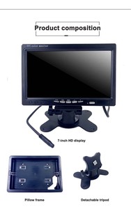 लोकप्रिय 7 इंच tft Lcd मॉनिटर कार रियर व्यू कैमरा नाइट विजन हाई सॉल्यूशन वायरलेस 12 वी 24 वी ट्रक वाहन के लिए - Product Image 3