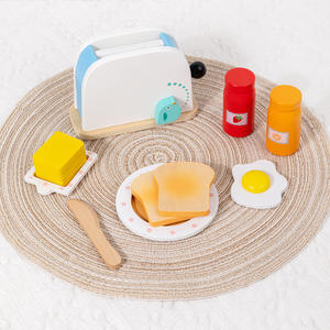 2023 usine couleur blanche en <span class=keywords><strong>bois</strong></span> nouvelle vente chaude semblant jouer <span class=keywords><strong>grille</strong></span>-<span class=keywords><strong>pain</strong></span> ensemble de cuisine jouet pour les enfants - Product Image 6