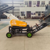 Concasseur de pierres mobile électrique avec moteur, machine de concassage de roche portable pour la production en carrière d'or en Afrique