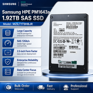 Pour PM1643a MZILT1T9HBJR 1,92 To HPE OEM Enterprise SAS SSD <span class=keywords><strong>2</strong></span>,5 pouces 12 Gb/s V-NAND TLC Disque SSD double port pour serveur de centre de données - Product Image 3