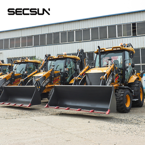 Zuverlässiger Frontlader-Baggerlader 2,5 Tonnen Nennlast 1,2m³ 0,3m³ Schaufelkapazität 4x4 Rad Baggerlader - Product Image 3