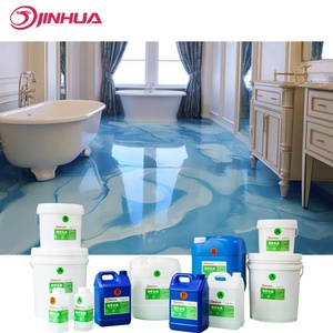 Revêtement de sol en résine époxy à effet marbre brillant, peinture en résine époxy, revêtement de sol en résine époxy - Product Image 1