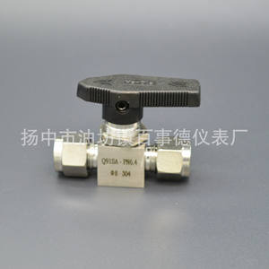 Vanne à boisseau sphérique en acier inoxydable 304 de style américain, DN8mm, raccord à double compression à trois voies, vente en gros d'usine - Product Image 2