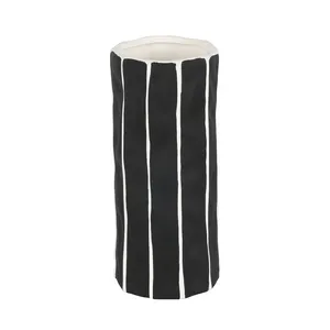 Modern Black Nordic Art Deco Design Decorative Vase For Tabletop Use Modern Decoration