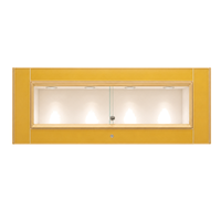 Ensemble de vitrines à bijoux modulaires de luxe, finition platine, vitrine en verre trempé, personnalisée pour les magasins de détail modernes