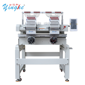 Máquina de Bordar de Alta Velocidad Multifuncional YINGHE de <span class=keywords><strong>2</strong></span> Cabezales, 9/12/15 Agujas Opcionales para Bordado Personalizado de Gorras y Prendas - Product Image 1