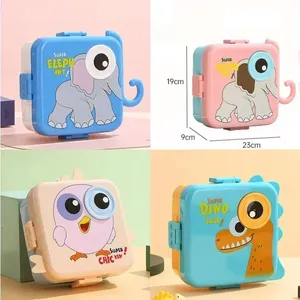 Contenedor de Salsa Portátil de un Solo Nivel, Hermético, de Plástico Calentable, Ecológico, de Grado Alimenticio, con Capacidad de 1-3L, para Niños, con Cuchara y Caja de Cartón - Product Image 6