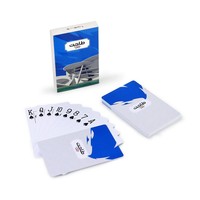 Vente en gros Jeu de poker avec impression de logo personnalisé Jeu de cartes à jouer étanche et durable en plastique de luxe