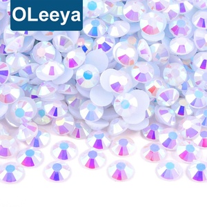 Oleeya Factory Wholesale 2mm - 6mm Flatback Rhinestone Strass Resin Non Hotfix Rhinestone for Nail Phone Jewelry Decoration - Product Image 1