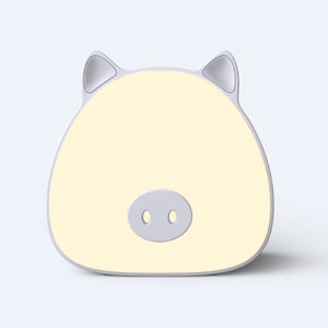 โคมไฟกลางคืน LED เปลี่ยนสีได้สำหรับเด็กโคมไฟข้างเตียงรูปหมูน่ารักชาร์จไฟได้ผ่าน USB - Product Image 3