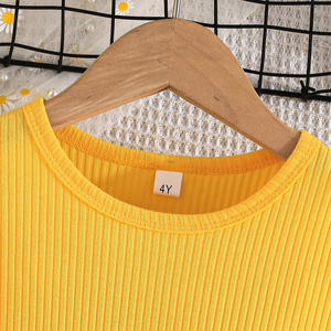 Girls' Animal Print Summer Dress 4-7 Years <b>Old</b> Cotton/Polyester Lace Sleeveless Princess Style Breathable Eco-Friendly - Product Image 3