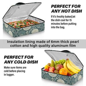 Hawaii Print Customization Delivery <b>Pizza</b> <b>Bag</b> BBQ Food Takeout Insulated Casserole Lunch <b>Bag</b> Cooler <b>Bag</b> for Picnic - Product Image 5