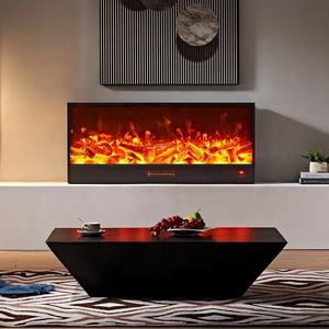 <span class=keywords><strong>Chimenea</strong></span> eléctrica de 1500W con calefacción, llama <span class=keywords><strong>LED</strong></span> realista, protección contra sobrecalentamiento, para decoración interior del hogar, sala de estar y dormitorio - Product Image 1