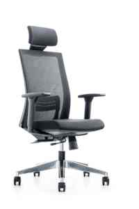 Silla de Oficina Ejecutiva Moderna de Lujo con Respaldo Alto, Altura Ajustable Ergonómica y Reposacabezas, Giratoria, de Malla, para Uso en Oficina - Product Image 6