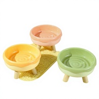Gamelle pour chat en forme de donut, en PP de haute qualité, sur pieds, pour nourriture et eau, origine Zhejiang