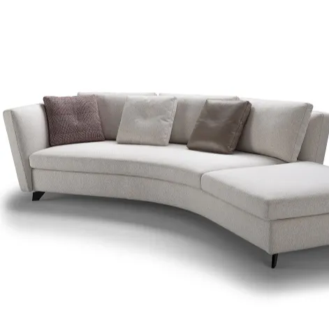 Tasarım U şekli Sof Modern stil büyük köşe çin Set oturma odası mobilya ayarlanabilir kumaş kanepe