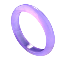 Vente en gros de bijoux en jade de quartzite de glace naturelle vert et violet Bracelet de jade véritable Bracelet à la mode fabriqué à la main