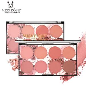 Palette de fard à joues <span class=keywords><strong>MISS</strong></span> ROSE 8 couleurs, palette de pigments minéraux pour le visage, poudre de fard à joues, maquillage professionnel, contour, ombre à paupières - Product Image 6