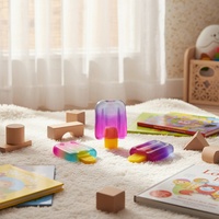 Jouet anti-stress souple en caoutchouc en forme de bâtonnet de crème glacée pour enfants de 3 ans et plus, unisexe, pour l'exportation