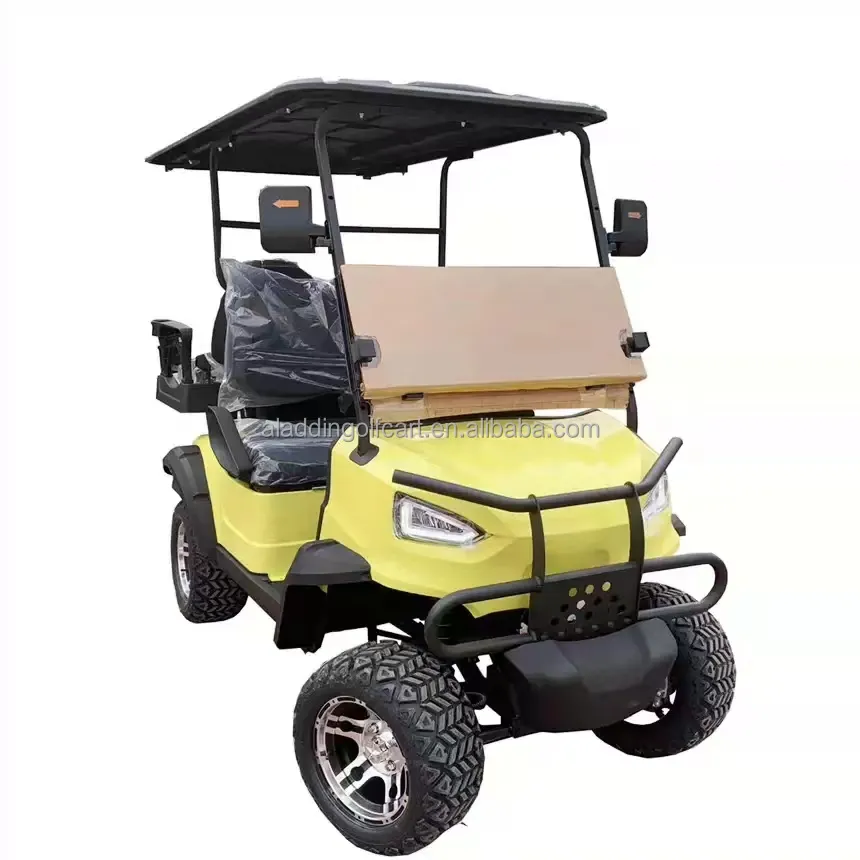 Hot bán 5KW off road điện 2 + 2 CHỖ NGỒI Golf giỏ hàng với gấp kính chắn gió