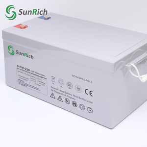 SUNRICH SR-12V-250AHメンテナンスフリーディープサイクルシックセルバッテリー12V 250AHエネルギー貯蔵用 - Product Image 3