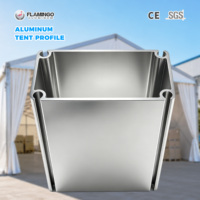Profilés d'extrusion en aluminium 6061 6063 T5 pour tentes, structure robuste, matériau pour pliage et soudage, pour événements.