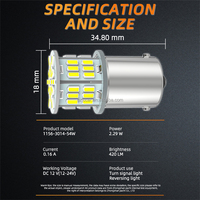 Nouvelles ampoules LED 1156 BA15S 9W Canbus sans erreur 12V 24V Plug and Play pour éclairage intérieur de voiture, feux de recul et clignotants