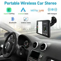 Venta caliente Universal Auto Radio 7 pulgadas Full HD Pantalla táctil Receptor de radio portátil para automóvil Estéreo para automóvil con Mirror Link