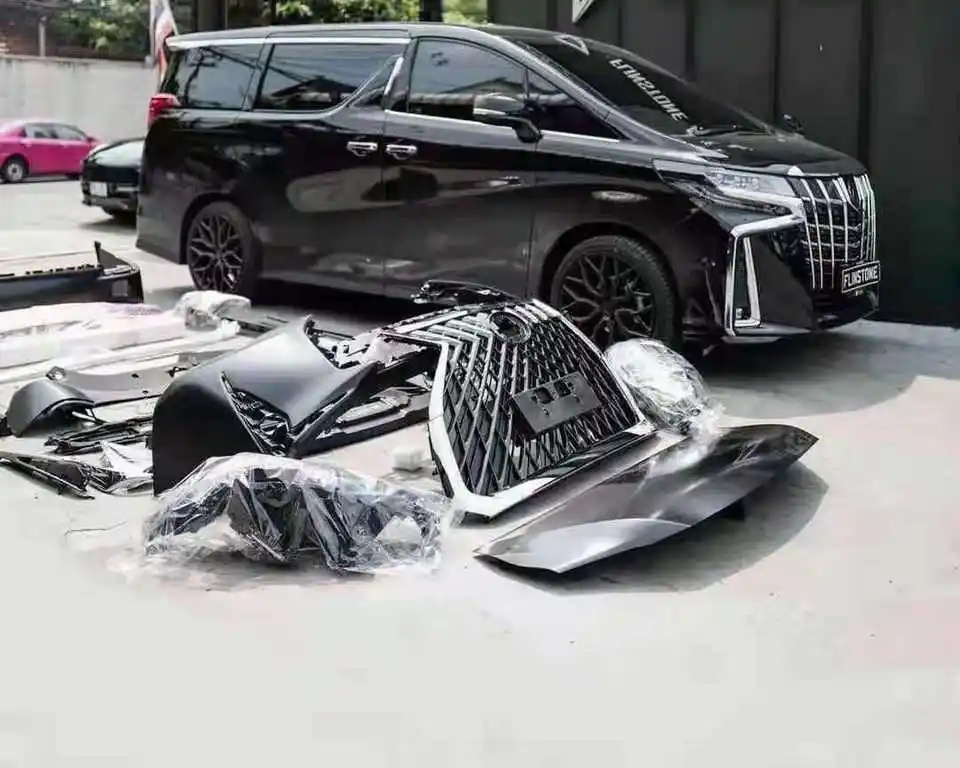 คุณภาพสูงรถกันชนปรับแต่งสําหรับLm Design Bodykit Body KitสําหรับTo Yo Ta 2015-2021 ALPHARD 30 ถึงLexus Lm300h Lm350