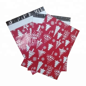 Personnalisé poly mailer mailing sac messager rouge enveloppes d'emballage en plastique sacs d'expédition de noël - Product Image 3