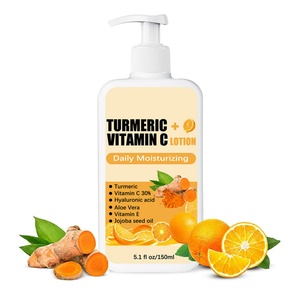 Loción Corporal Humectante e Iluminadora con Cúrcuma y Vitamina C de 150 ml, para el Cuidado Diario de la Piel (Oferta) - Product Image 1