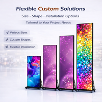 Pantalla LED para Exteriores, Impermeable, Plegable, Cartel Digital, Soporte LED para Publicidad en Interiores, Pantalla LED para Publicidad