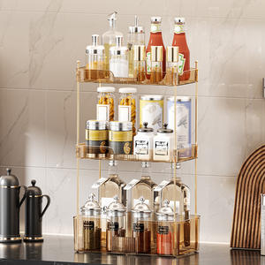 High-End 3 katmanlı organizatör raf | PET + Metal | Premium Patent tasarımı - Product Image 1