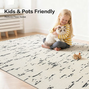 <span class=keywords><strong>Tappeto</strong></span> Moderno Dsermer Beige Solido, Resistente alle Macchie, Antiscivolo, Adatto per Animali Domestici, per Soggiorno e Camera da Letto - Product Image 4