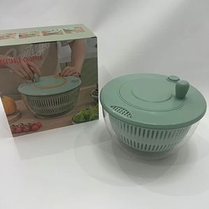Escurridor manual de cocina de plástico con manivela para lavar frutas y verduras, ideal para el hogar y el comercio transfronterizo. - Product Image 4