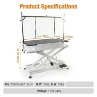 Table de toilettage électrique pour chiens AP-818 avec tiroirs et élévateur 43,4-111,1 cm – Table de toilettage pour chiens pour salons de beauté (vente en gros)