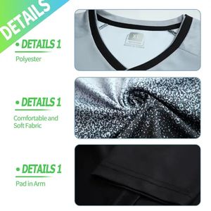 مصنع سعر منخفض الرجال والنساء طويلة الأكمام الأخضر جيرسي كرة القدم حارس المرمى مجموعة طويلة الأكمام فارغة ملابس موحدة لكرة القدم - Product Image 5