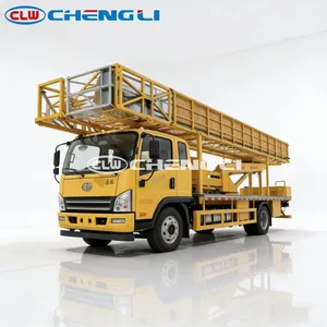Vehículo Profesional FAW 4x2 con Plataforma Hidráulica para Inspección de Puentes, Camión para Trabajos de Mantenimiento de Carreteras y Autopistas - Product Image 2