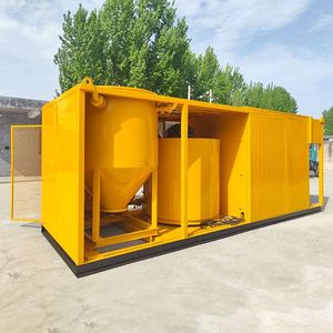 Container loại vữa trộn trạm trộn nhà máy nền tảng ổn định để bán 1 năm bảo hành có lõi bánh răng động cơ - Product Image 3