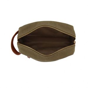 BSCI Factory Custom Logo Travel <b>Bag</b> Organizer For <b>Mens</b> Waterproof Leather Eco Canvas <b>Toiletry</b> Travel <b>Bag</b> - Product Image 6