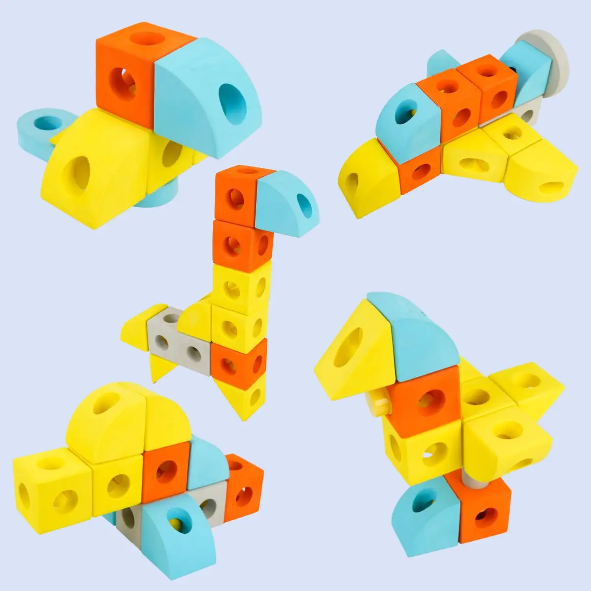 Giocattoli da gioco intellettuali per bambini giocattoli da costruzione in EVA morbido ad alta densità blocchi di schiuma per bambini