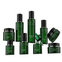 Ensemble de flacons en verre pour cosmétiques de luxe avec compte-gouttes et impression sérigraphique pour sérum, tonique, crème et gouttes pour les yeux - 4oz/1oz/50ml