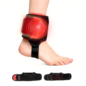 Nuevo Dispositivo de Terapia de Luz Roja Inalámbrico con 36 LED de 660/850nm, 3 Temperaturas, 3 Velocidades de Masaje, Batería de 3000mAh, Envoltura para Tobillo y Pie, Color Negro - Product Image 1