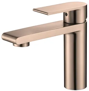 New Design Brass Basin Faucet Rose Gold Single-Hole Installation Multi-Function Basin Faucet Cold And Hot Water Mixing Faucet